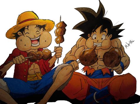 Goku And Luffy 2 By Mikees On Deviantart