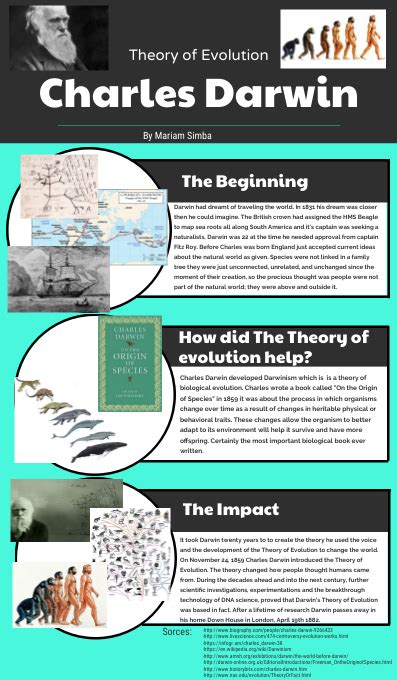 Darwin's theory of evolution held the notion that all life is related and has descended from a common ancestor: Charles Darwin's Theory of Evolution - by Mariam Simba ...