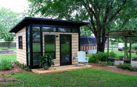 Kit includes 24 steel angles, 12 base plates, material lists and plans for a 7 ft.w x 8 ft.l, an 8 ft.w x 14 ft.l, and a 10 ft.w x 22 ft.l building. 15 Versatile Studio Shed Ideas To Transform Your Backyard