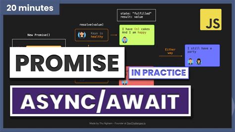 Learn Promise Asyncawait With 4 Tasks In 20 Minutes 2021 Javascript