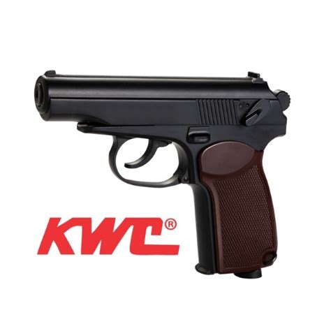 Pistola Kwc Makarov Pm Full Metal Co2 6mm 380 Fps Carga De 13 Bbs