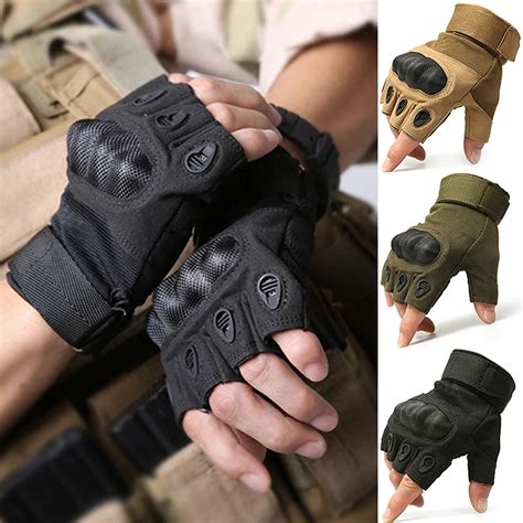 2018 Tactical Gloves Military Fingerless Gloves Army Paintball Airsoft