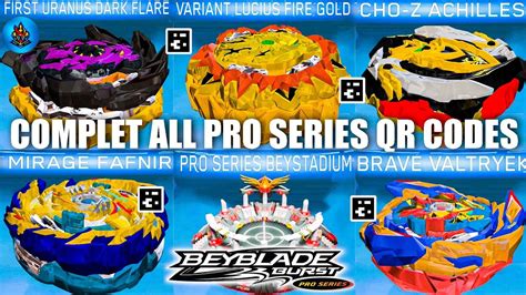 Complete All Pro Series Qr Codes Beyblade Burst App Total Burst Youtube