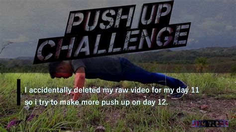 Push Up Challenge Week 2 Day 8 1425 Youtube