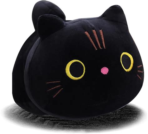 Cuecutie 98 Black Cat Plush Kawaii Cat Pillow Black Cat Stuffed