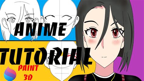 How To Draw Anime In Paint 3d Using A Mouse Animedrawing Youtube