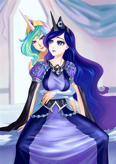 Celestia And Luna Oh My Lovely Sister By Fantazyme On Deviantart