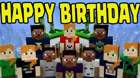 Minecraft Happy Birthday Banner Poster 24 X 48 Minecraft Playing