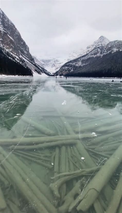 Ice Skating On A Frozen Lake Louise In Banff National Park Best Views