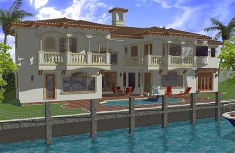 Mediterranean Style House Plan 5 Beds 65 Baths 6096 Sqft Plan 420