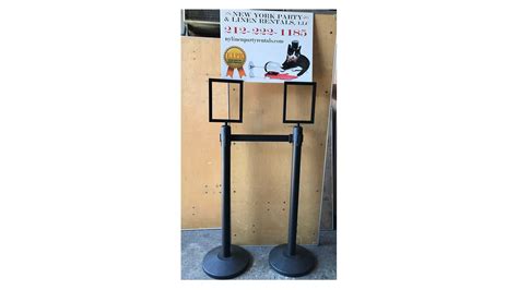 Stanchion Sign Holder Party Rentals Nyc Party Rental Nation