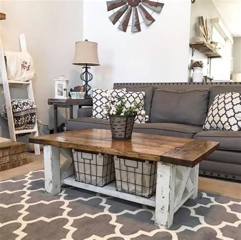 One can also use box style copper legs for more stability, as shown in these diy coffee table ideas. DIY Chunky Farmhouse Coffee Table - Coffee Table Plans ...