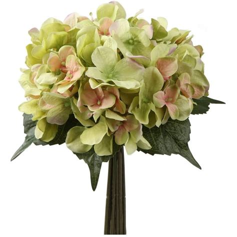 silk hydrangea heads with stems artificial flower heads diy wedding