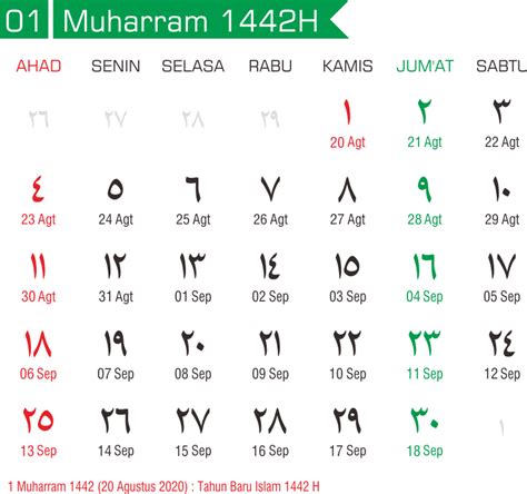 Template Kalender Hijriyah 1442 09 Toko Fadhil Template