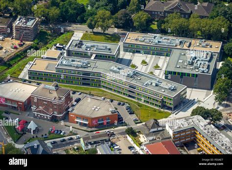 Aerial View Campus Of The Rhine Waal University Kamp Lintfort Lower Rhine North Rhine