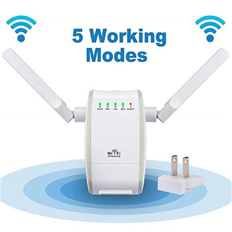 300mbps Mini Wireless Wifi Signal Booster Repeater With 2 Rj45 Port