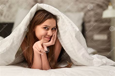 Seductive Woman Inviting To Bed Stock Image Image Of Girlfriend Horizontal 145306947