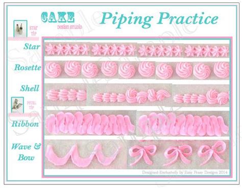 You need a practice/template sheet, wax paper and royal icing. Free Printable Cake Decorating Practice Sheets - Cake ...