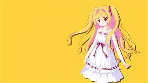 Wallpaper Drawing Colorful Illustration Blonde Long Hair Anime