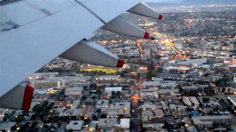 Spectacular Landing To Runway 24r At Lax Los Angeles Airport British