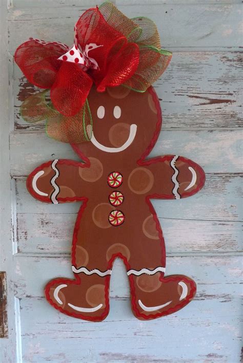 New gingerbread spoons in red quart jar housewarming holiday christmas home decor ginger lover handpainted cottage chic ready to ship. Pin on Burlap