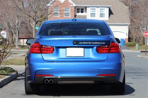 Front and rear bumpers with speciﬁc features in aluminium. 2013 Bmw 3 Series Sedan 328i Estriol Blue M - Sport F30 ...