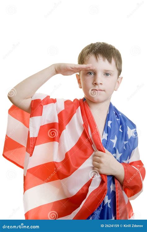 Boy Saluting Stock Image Image Of Wraped Fourth Boys 2624159