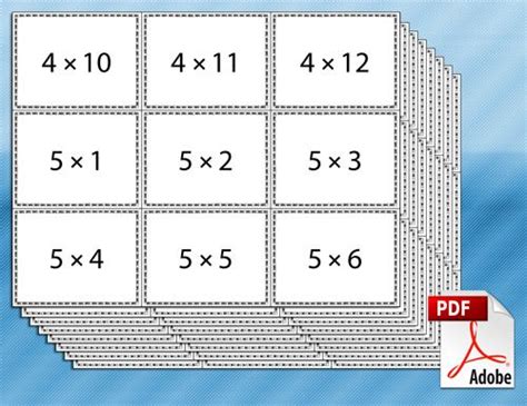 Best 25 Multiplication Flash Cards Ideas On Pinterest Multiplication