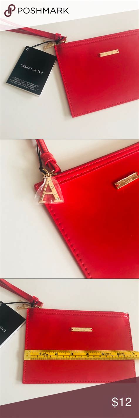 Giorgio Armani Red Mini Clutch Bag Clutch Bag Bags Giorgio Armani