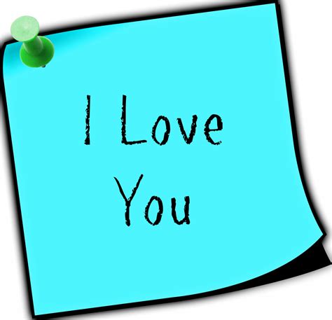 I Love You Sticky Note Free Stock Photo Public Domain Pictures