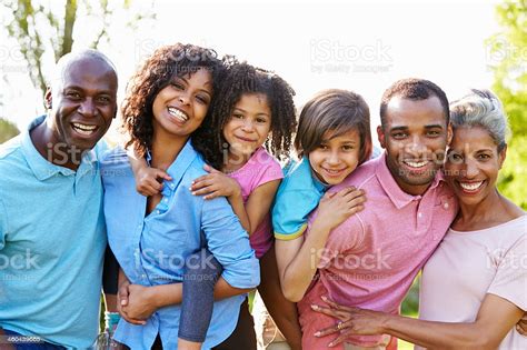 Maybe you would like to learn more about one of these? African American Family Portrait Taken Outside Stock Photo ...