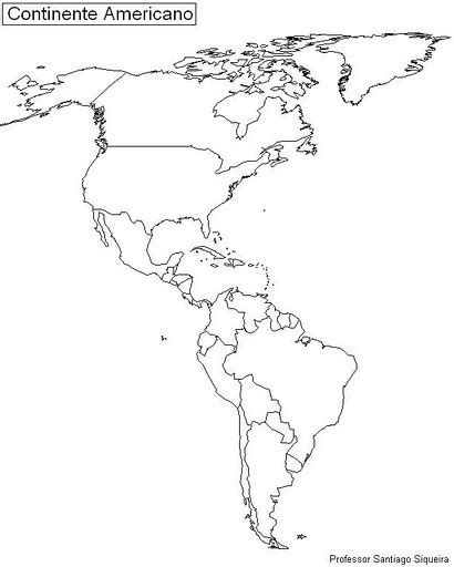 Mapa De Continente Americano Sin Nombres Imagui