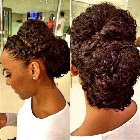 Curly hair with bangs hairstyles is most of the time avoided by women with ringlets and waves, and that is because not many hairstylers deeply understand how and what to do to create such sophisticated haircuts. 50 Cute Updos for Natural Hair