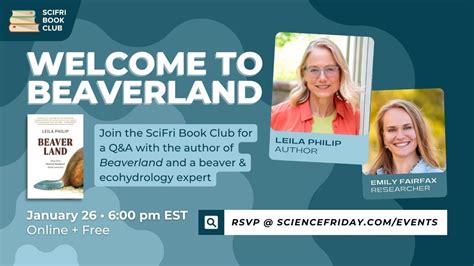 Welcome To Beaverland SciFriBookClub Author Reseacher Q A YouTube