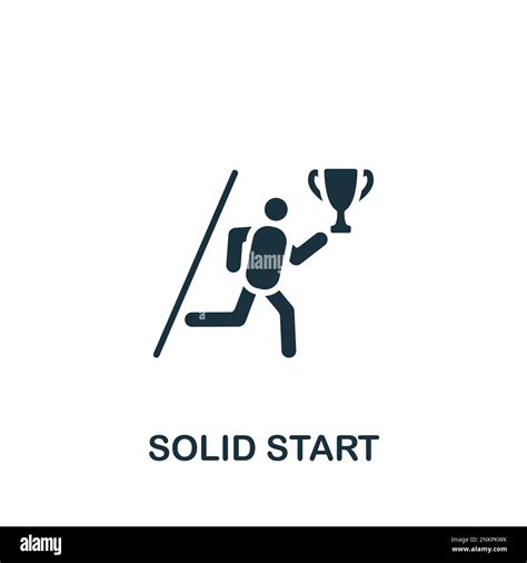 Solid Start Icon Monochrome Simple Sign From Performance Collection