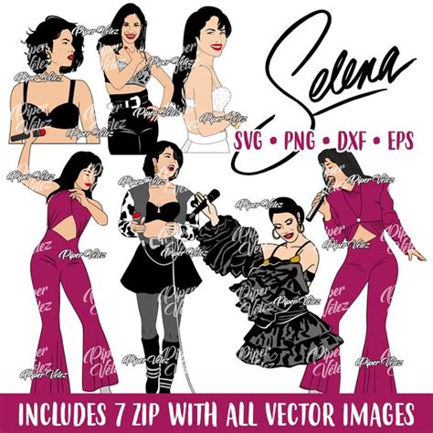 Selena Quintanilla Collection SVG EPS DXF Etsy Denmark