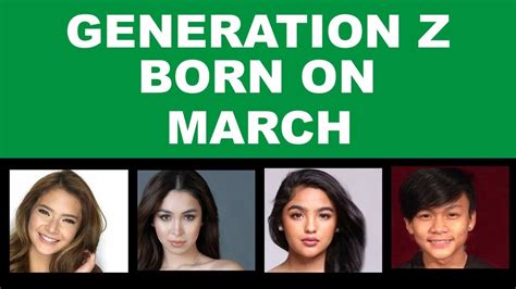March Birthdays 9 Filipino Generation Z Celebrities Born On March
