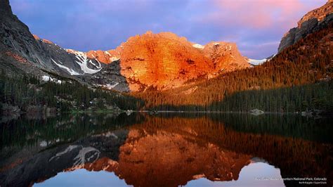 Hd Wallpaper Red Mountain And Crystal Lake San Juan National Forest