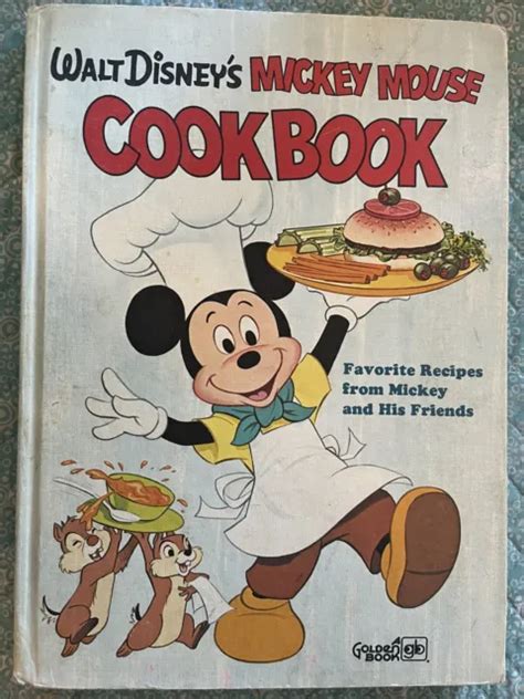 Walt Disneys Mickey Mouse Cookbook 1975 Golden Book Hardcover