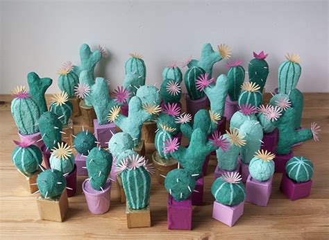 Paper Mache Cacti For An Event By Bash Please Bramble