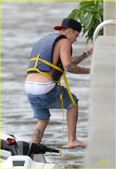 Justin Bieber S Calvins Turn See Through While Jet Skiing With Hailey Baldwin Photo 825626