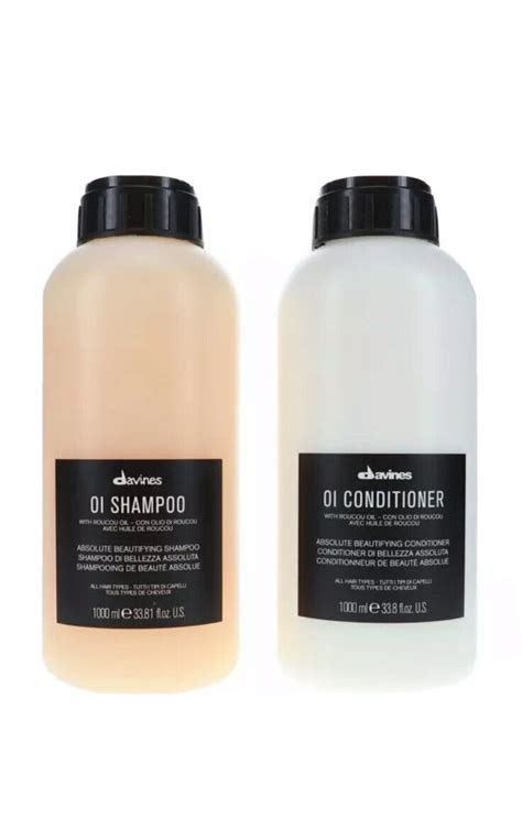 Davines Oi Shampoo And Conditioner Set 338oz Liter Size Includes