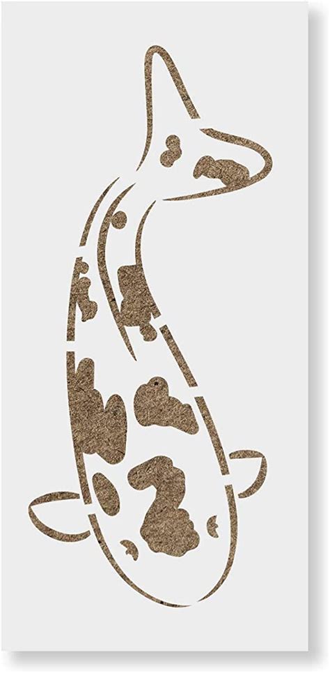 Amazon.com: Koi Fish Stencil Template for Walls and Crafts - Reusable