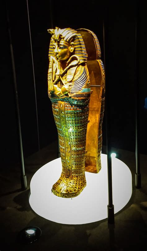 Gold Inlaid Canopic Coffinette Of Tutankhamun Dedicated To Flickr