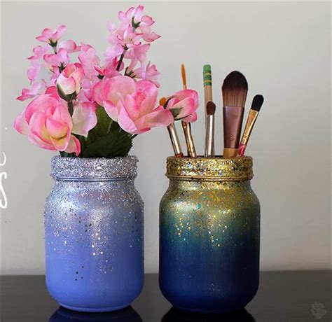 35 Diy Glitter Mason Jar Tutorial Diy To Make