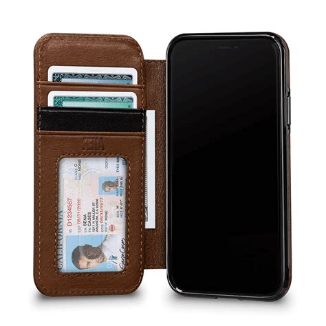 Deen Wallet Book Leather Case for iPhone XS | Iphone leather case, Leather case, Leather books