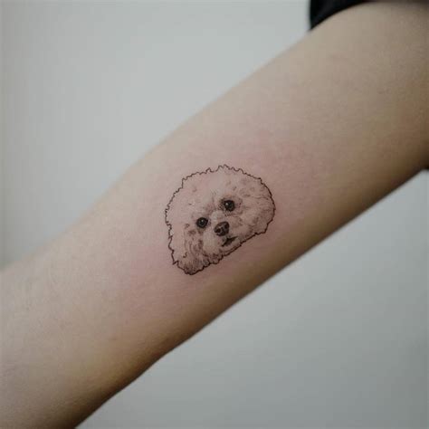 Poodle Tattoo On The Inner Arm