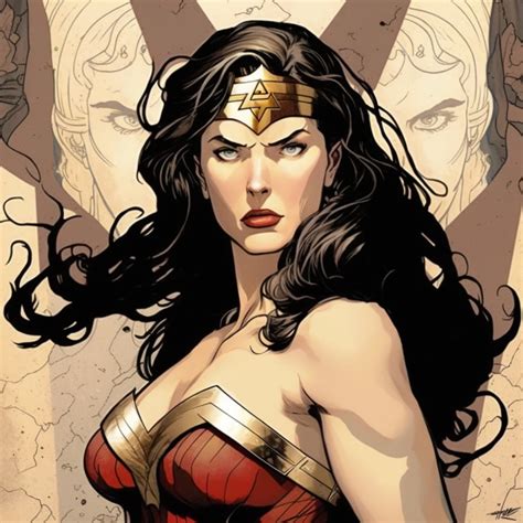Wonder Woman In The Art Style Of John Byrne