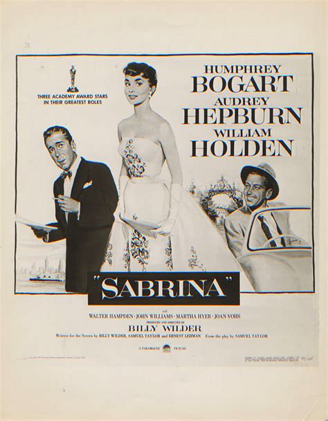 Sabrina 1954 Us Silver Gelatin Single Weight Photo Posteritati