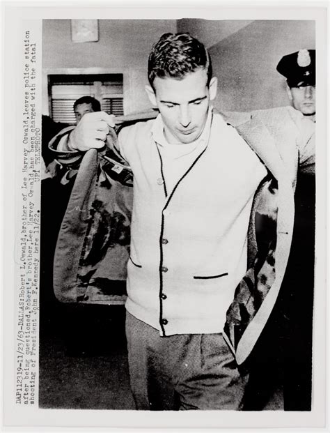 Robert L Oswald Brother Of Lee Harvey Oswald Leaving The Police